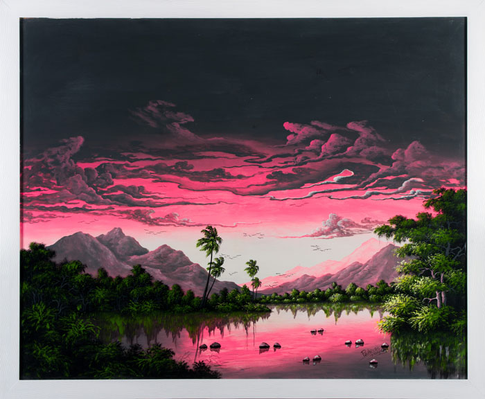 Peinture Dominicaine Pédro Vasquez (1.35x1.02) Peintre Dominicain